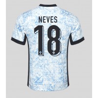 Camiseta Portugal Ruben Neves #18 Visitante Equipación Eurocopa 2024 manga corta